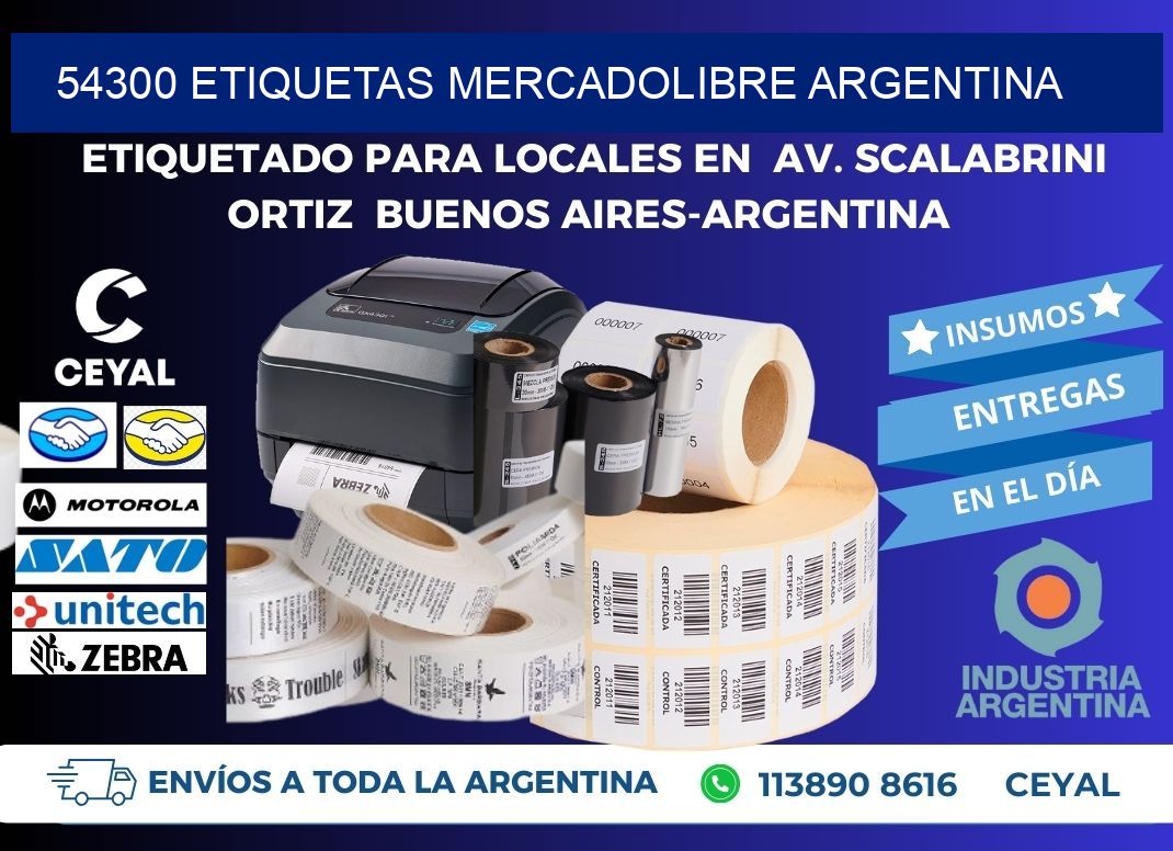 54300 ETIQUETAS MERCADOLIBRE ARGENTINA