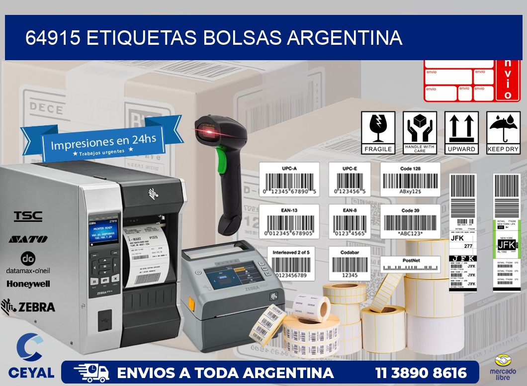 64915 ETIQUETAS BOLSAS ARGENTINA