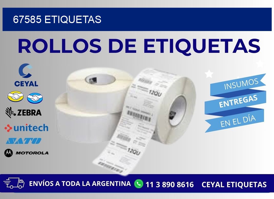 67585 ETIQUETAS