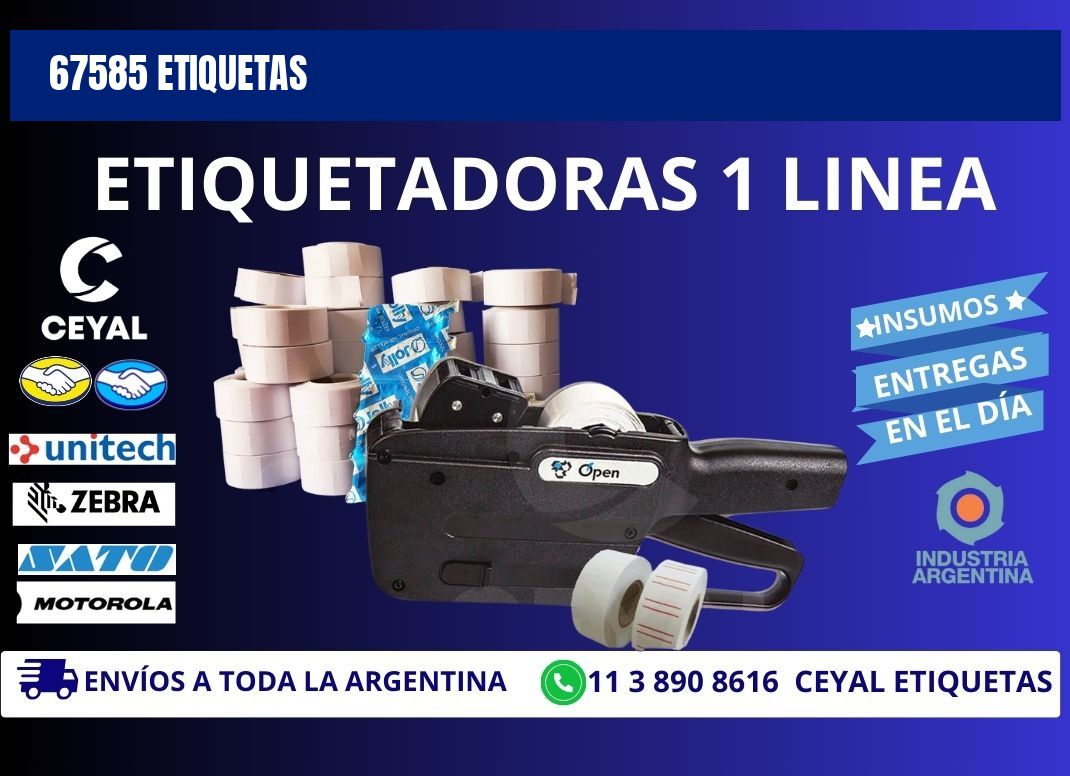 67585 ETIQUETAS