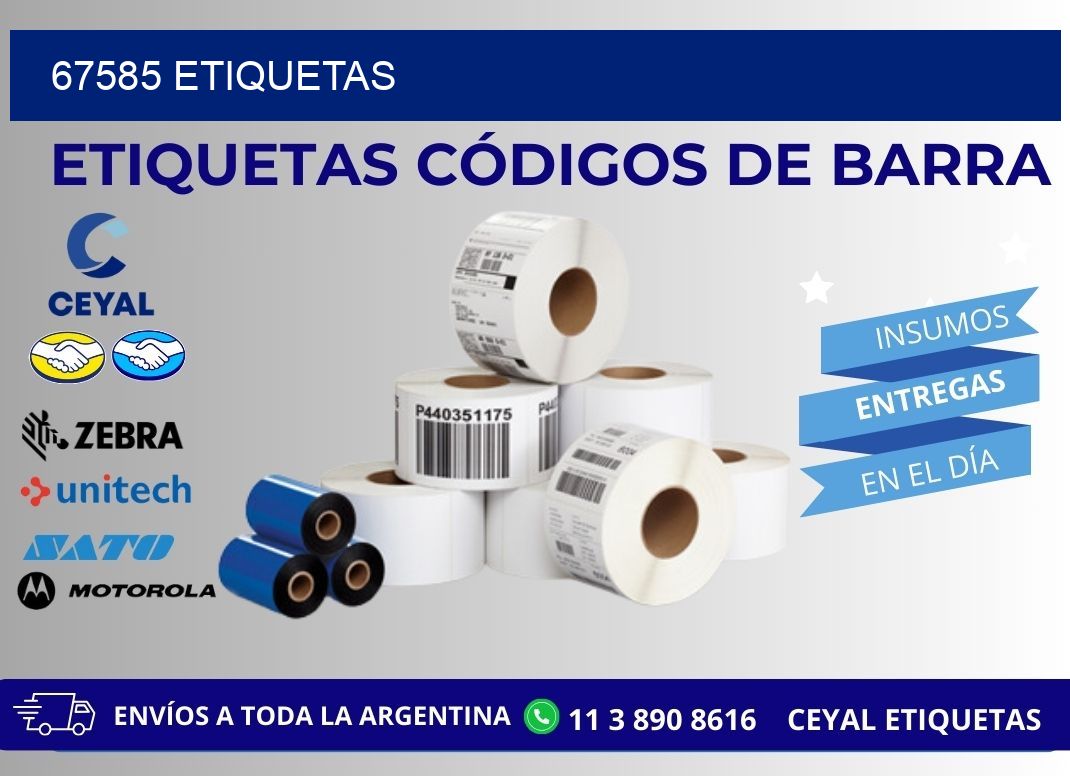 67585 ETIQUETAS