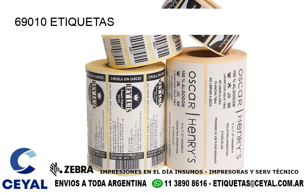 69010 ETIQUETAS