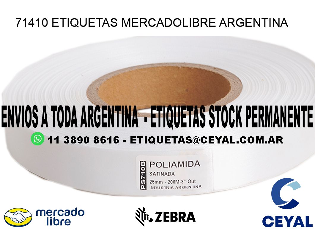 71410 ETIQUETAS MERCADOLIBRE ARGENTINA
