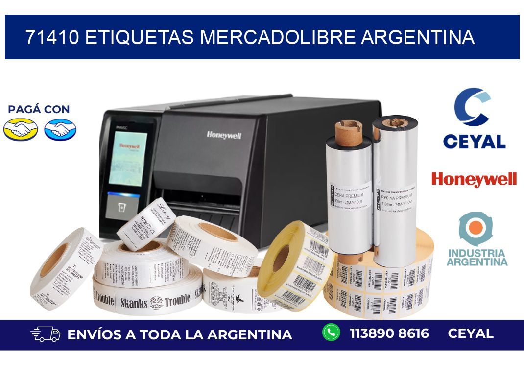 71410 ETIQUETAS MERCADOLIBRE ARGENTINA