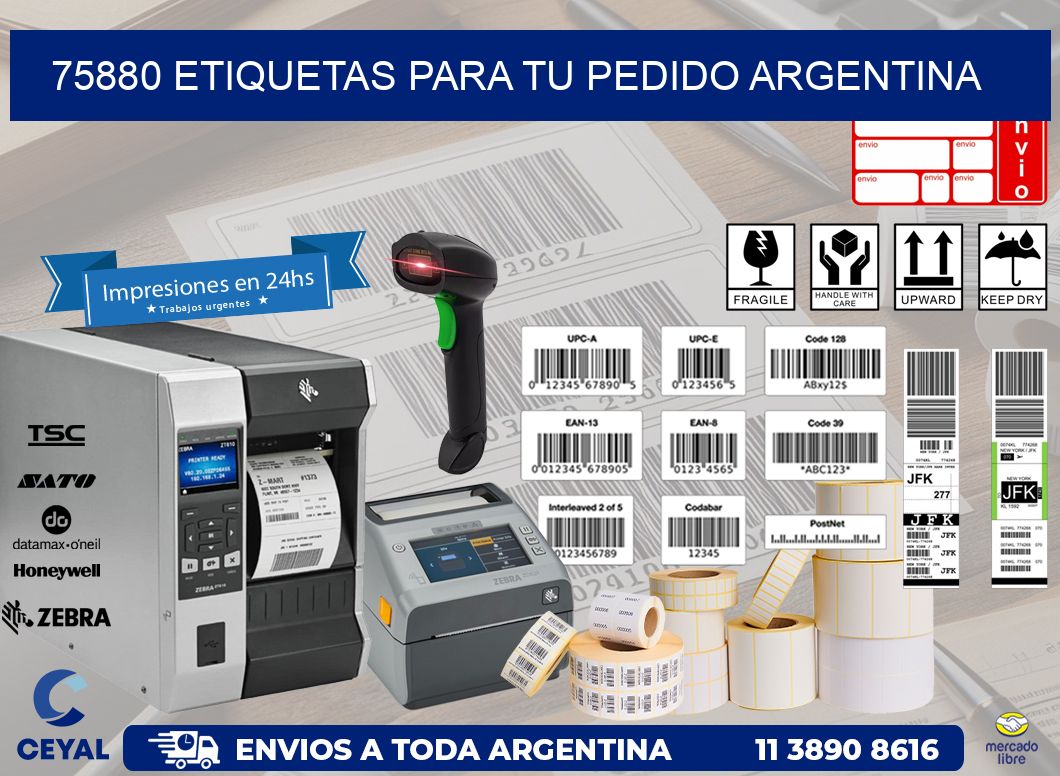 75880 ETIQUETAS PARA TU PEDIDO ARGENTINA