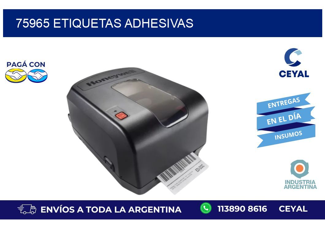 75965 ETIQUETAS ADHESIVAS