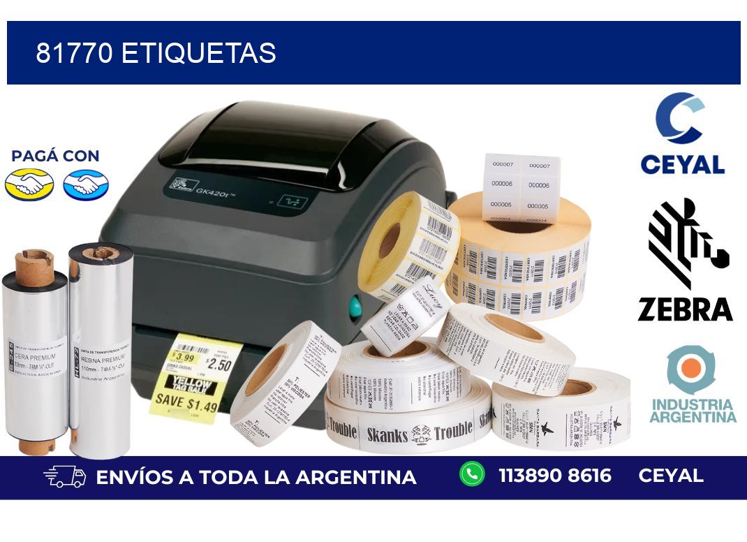 81770 ETIQUETAS
