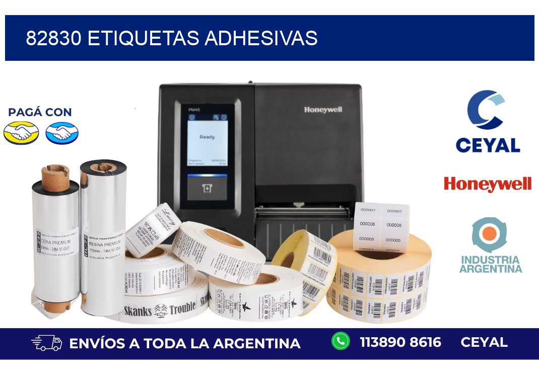 82830 ETIQUETAS ADHESIVAS