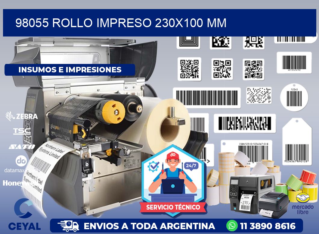 98055 ROLLO IMPRESO 230x100 mm