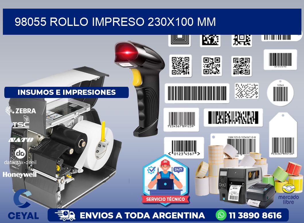 98055 ROLLO IMPRESO 230x100 mm