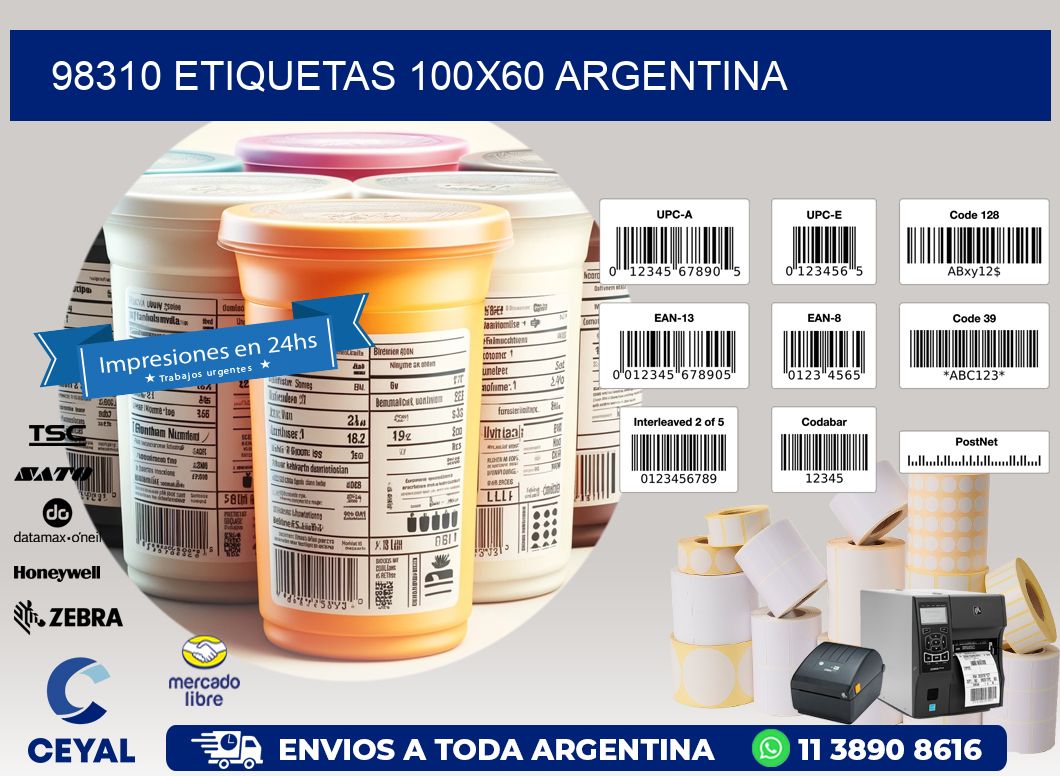 98310 ETIQUETAS 100x60 argentina