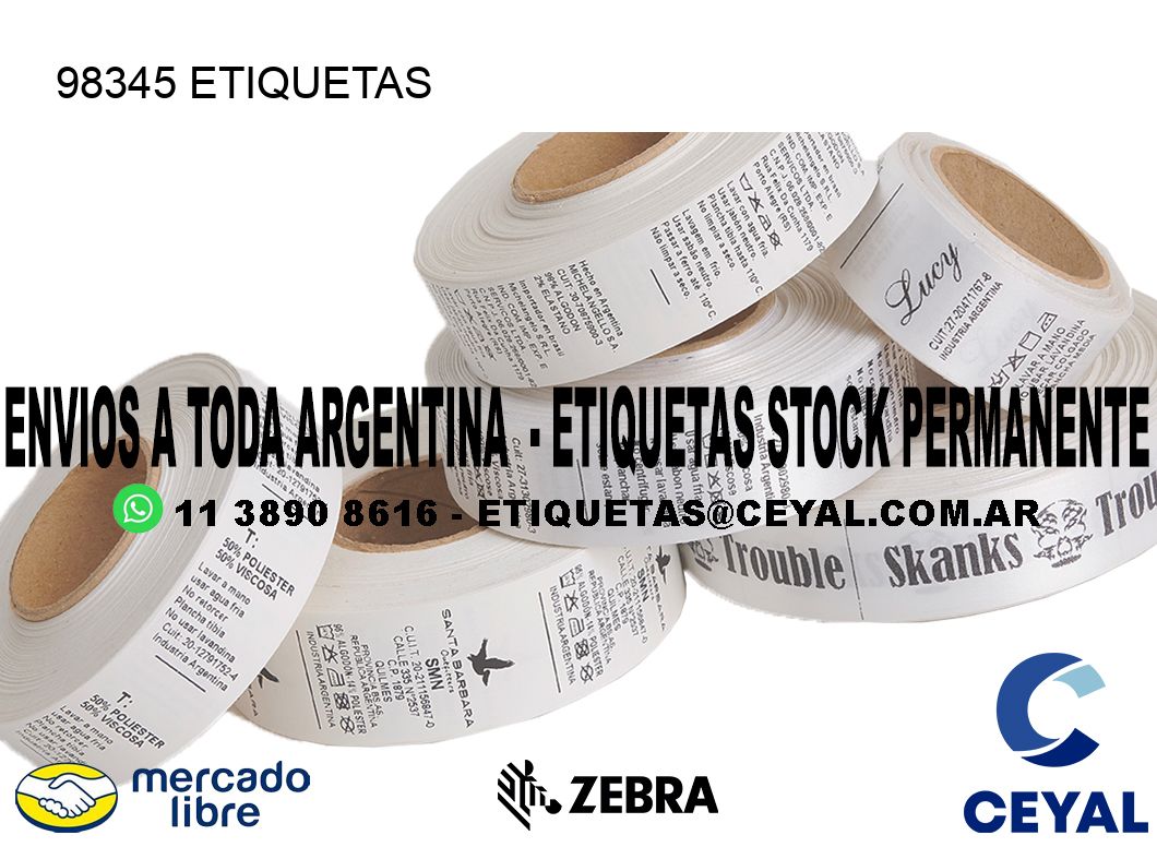 98345 ETIQUETAS