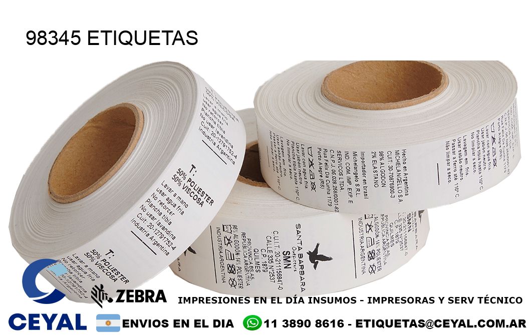 98345 ETIQUETAS