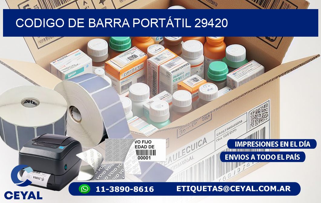 CODIGO DE BARRA PORTÁTIL 29420