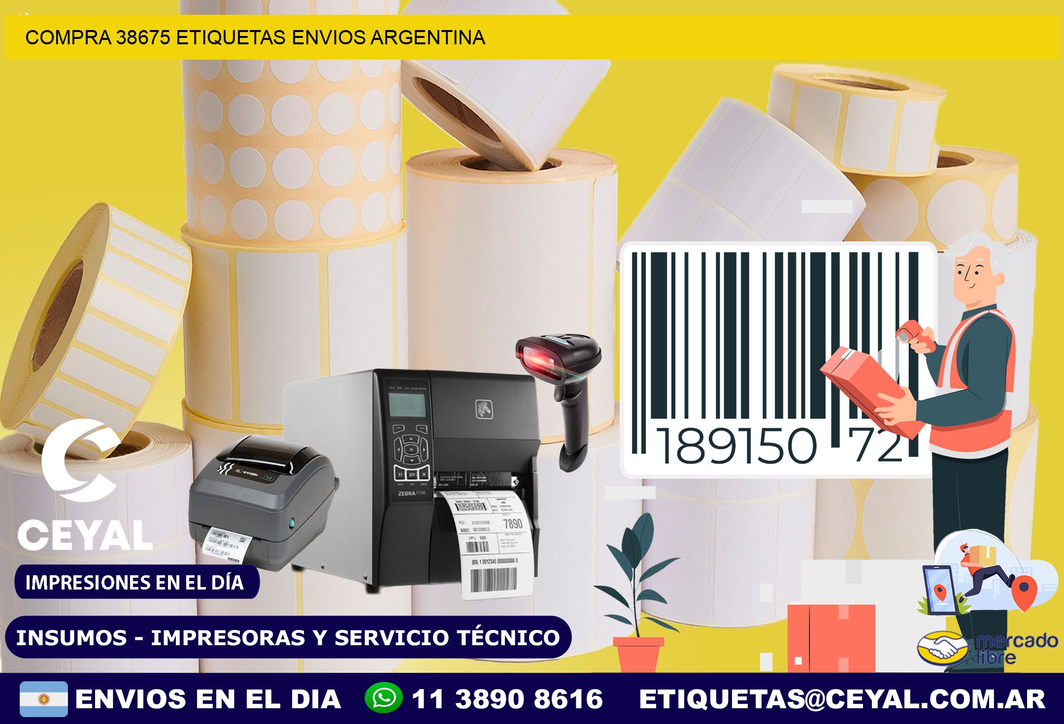 COMPRA 38675 ETIQUETAS ENVIOS ARGENTINA