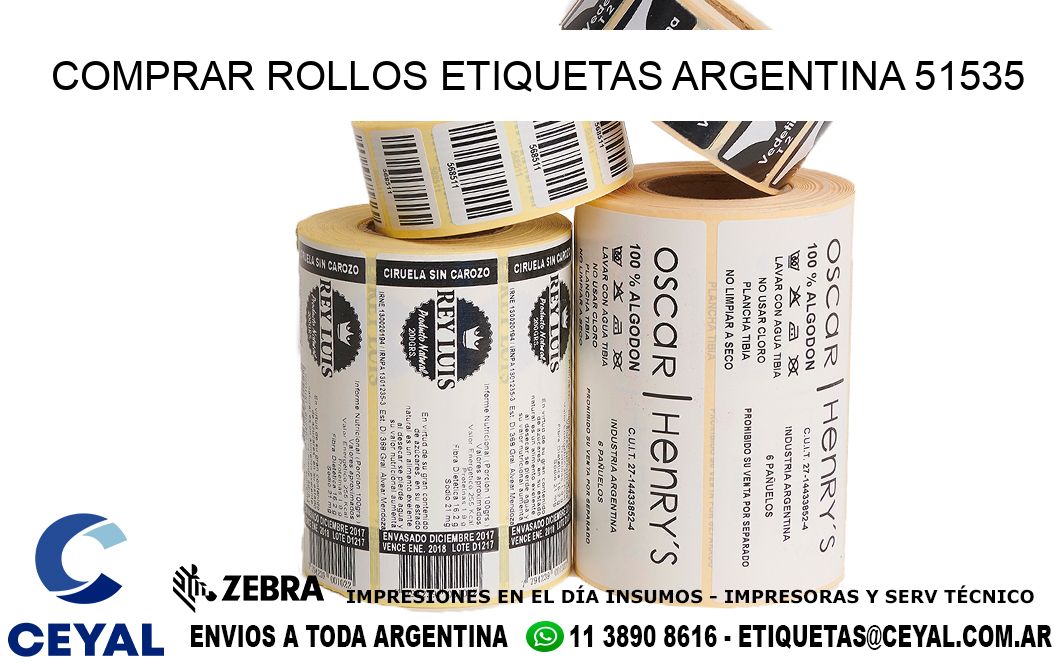 COMPRAR ROLLOS ETIQUETAS ARGENTINA 51535
