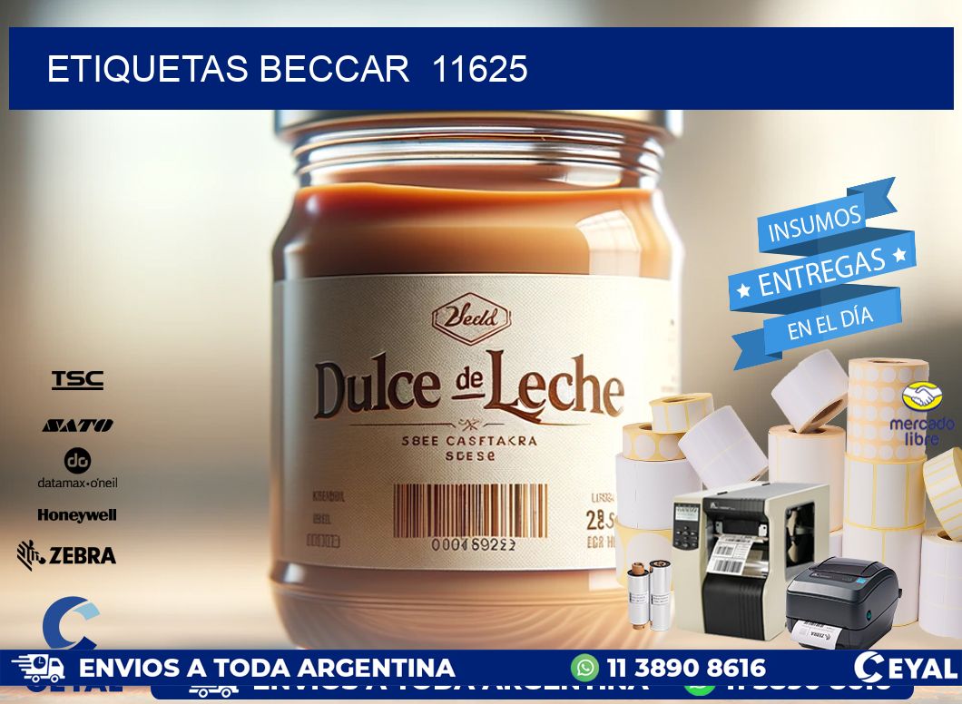 ETIQUETAS BECCAR  11625
