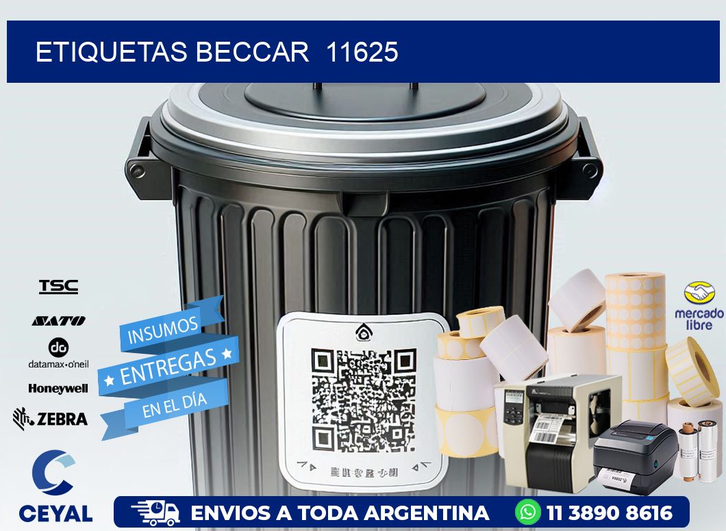 ETIQUETAS BECCAR  11625