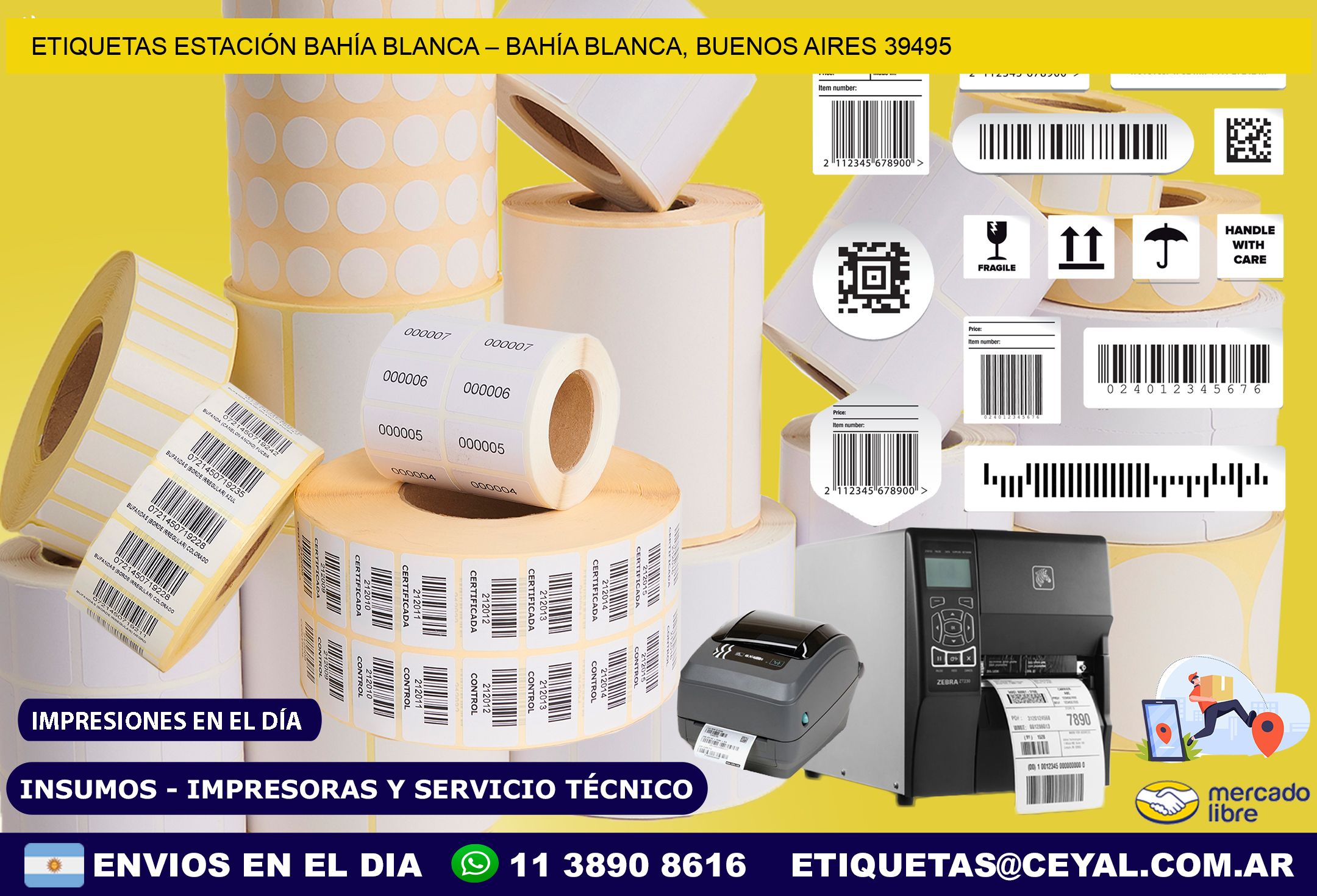 ETIQUETAS ESTACIÓN BAHÍA BLANCA – BAHÍA BLANCA, BUENOS AIRES 39495