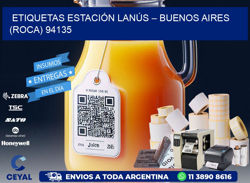 ETIQUETAS ESTACIÓN LANÚS – BUENOS AIRES (ROCA) 94135