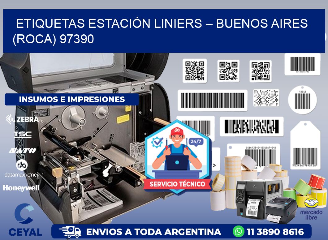 ETIQUETAS ESTACIÓN LINIERS – BUENOS AIRES (ROCA) 97390