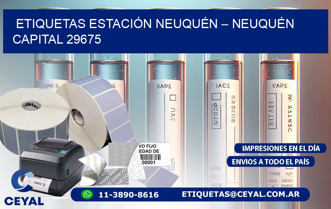 ETIQUETAS ESTACIÓN NEUQUÉN – NEUQUÉN CAPITAL 29675