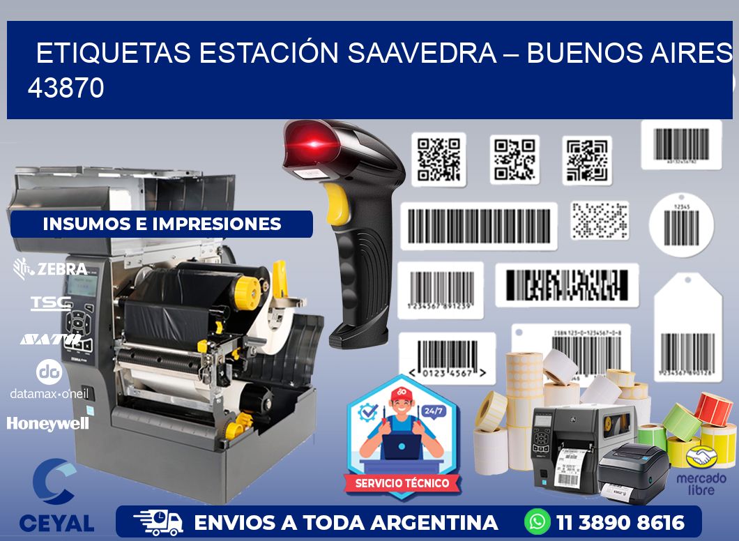 ETIQUETAS ESTACIÓN SAAVEDRA – BUENOS AIRES 43870