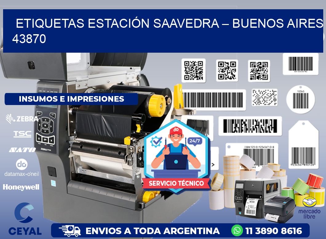 ETIQUETAS ESTACIÓN SAAVEDRA – BUENOS AIRES 43870