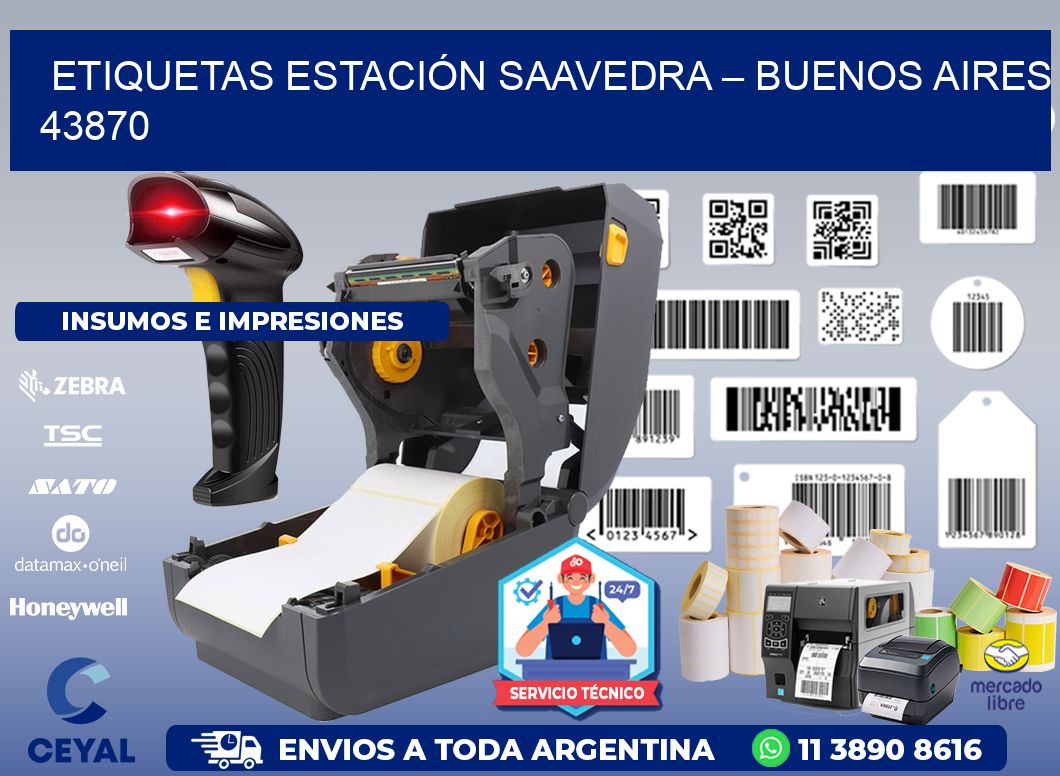 ETIQUETAS ESTACIÓN SAAVEDRA – BUENOS AIRES 43870
