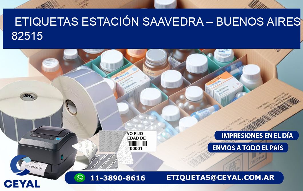 ETIQUETAS ESTACIÓN SAAVEDRA – BUENOS AIRES 82515