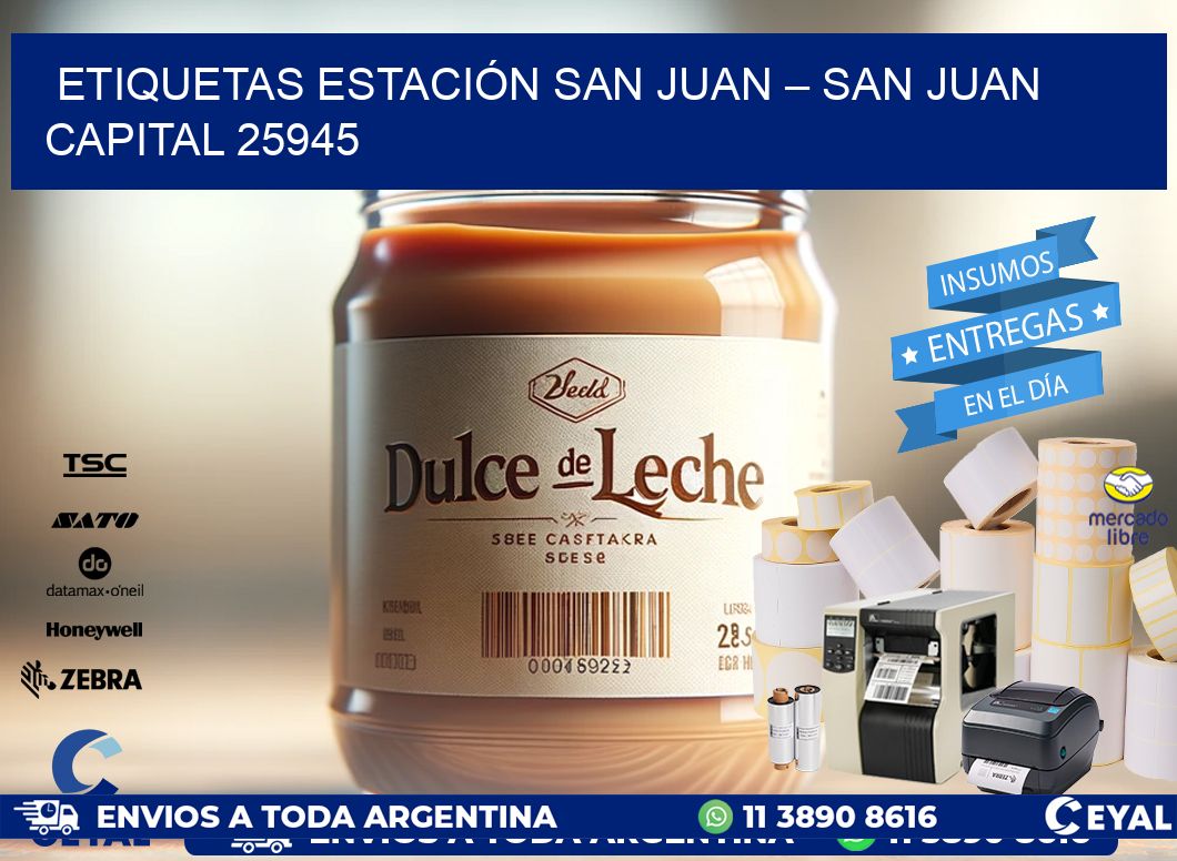 ETIQUETAS ESTACIÓN SAN JUAN – SAN JUAN CAPITAL 25945