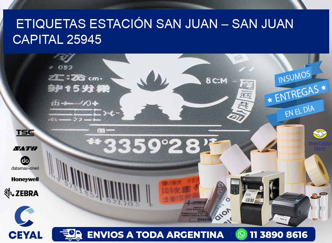 ETIQUETAS ESTACIÓN SAN JUAN – SAN JUAN CAPITAL 25945