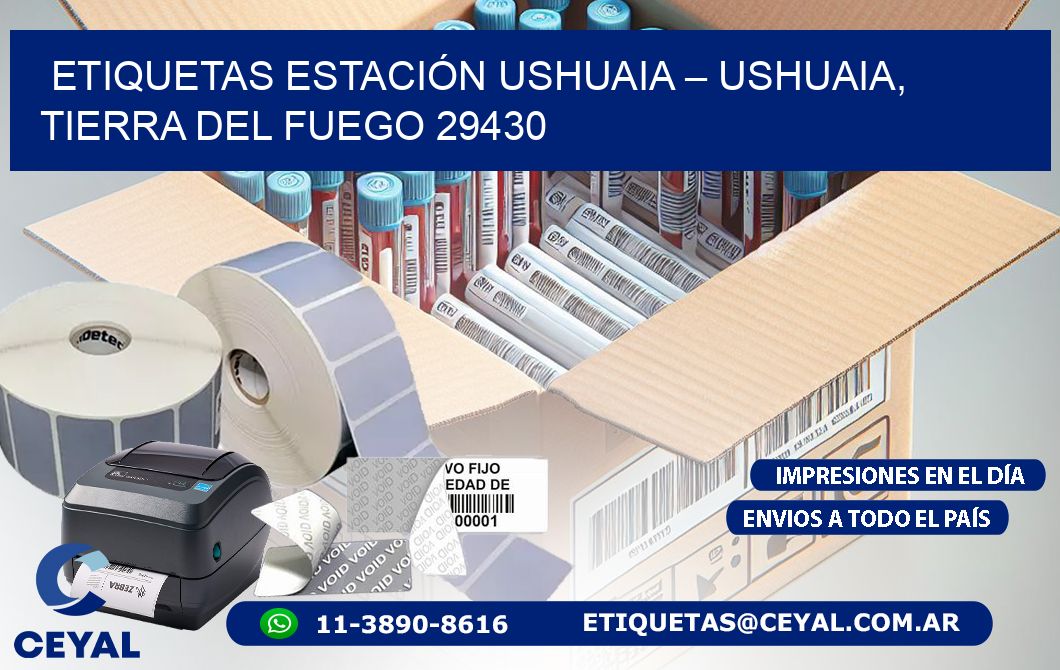 ETIQUETAS ESTACIÓN USHUAIA – USHUAIA, TIERRA DEL FUEGO 29430
