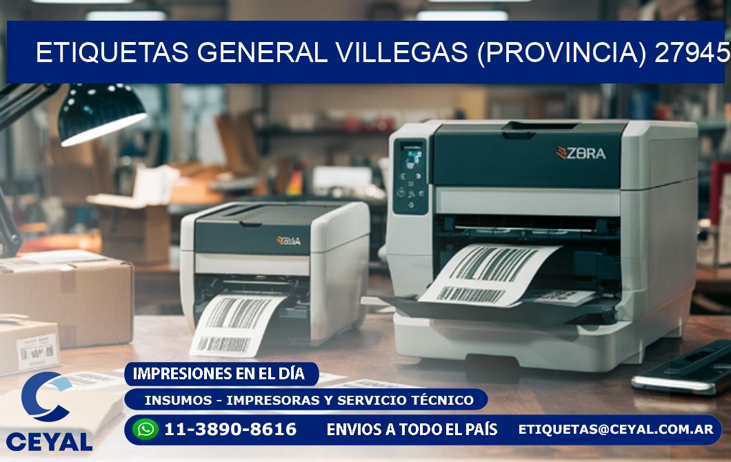 ETIQUETAS GENERAL VILLEGAS (PROVINCIA) 27945