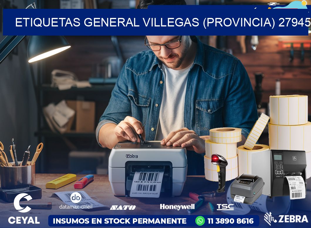 ETIQUETAS GENERAL VILLEGAS (PROVINCIA) 27945