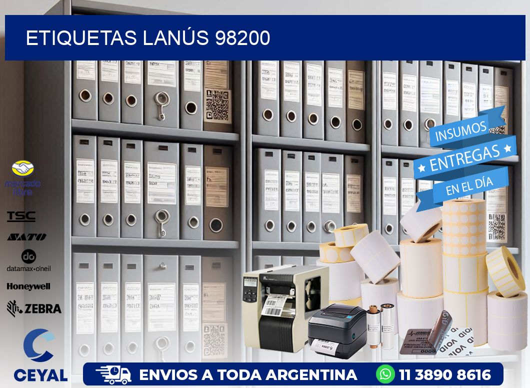 ETIQUETAS LANÚS 98200