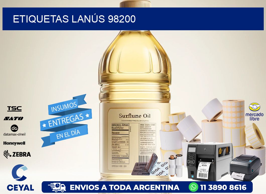 ETIQUETAS LANÚS 98200