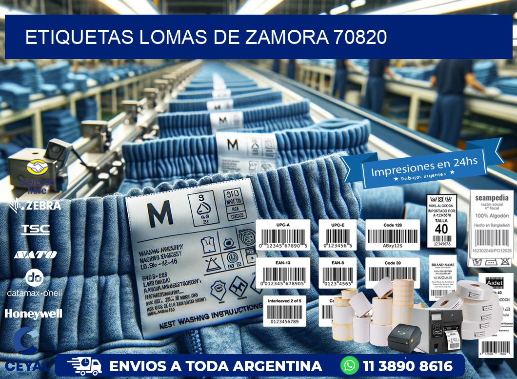 ETIQUETAS LOMAS DE ZAMORA 70820