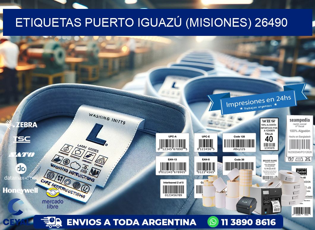 ETIQUETAS PUERTO IGUAZÚ (MISIONES) 26490