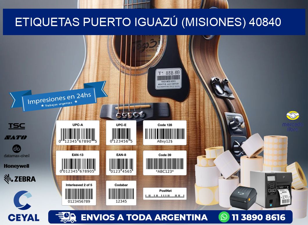 ETIQUETAS PUERTO IGUAZÚ (MISIONES) 40840