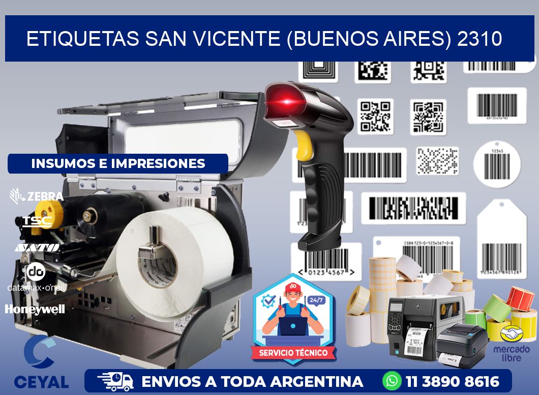 ETIQUETAS SAN VICENTE (BUENOS AIRES) 2310