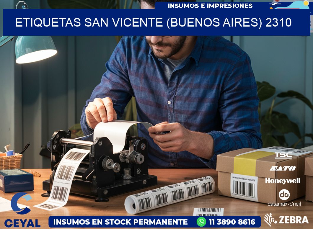 ETIQUETAS SAN VICENTE (BUENOS AIRES) 2310
