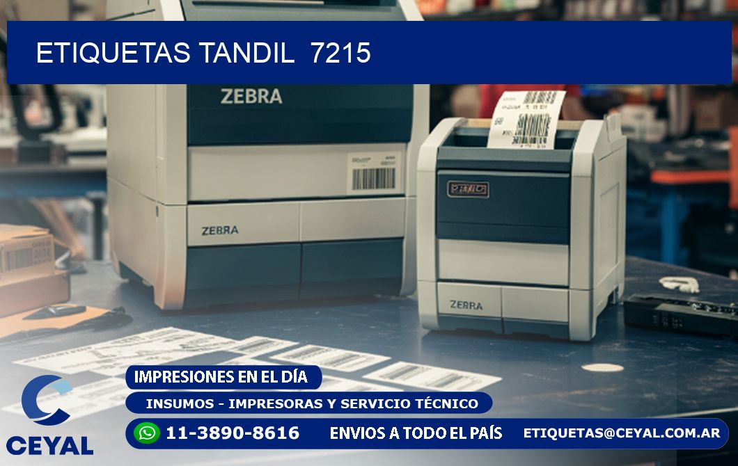 ETIQUETAS TANDIL 7215