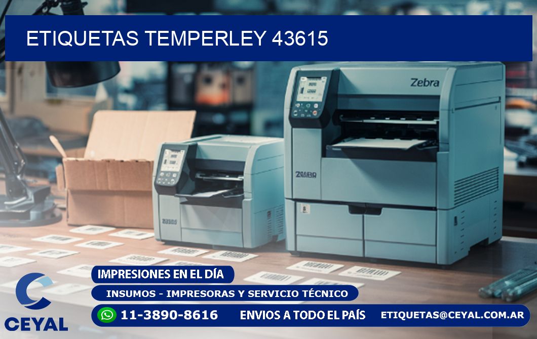 ETIQUETAS TEMPERLEY 43615