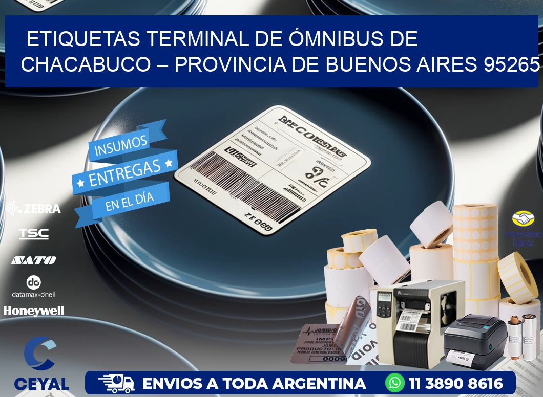 ETIQUETAS TERMINAL DE ÓMNIBUS DE CHACABUCO – PROVINCIA DE BUENOS AIRES 95265