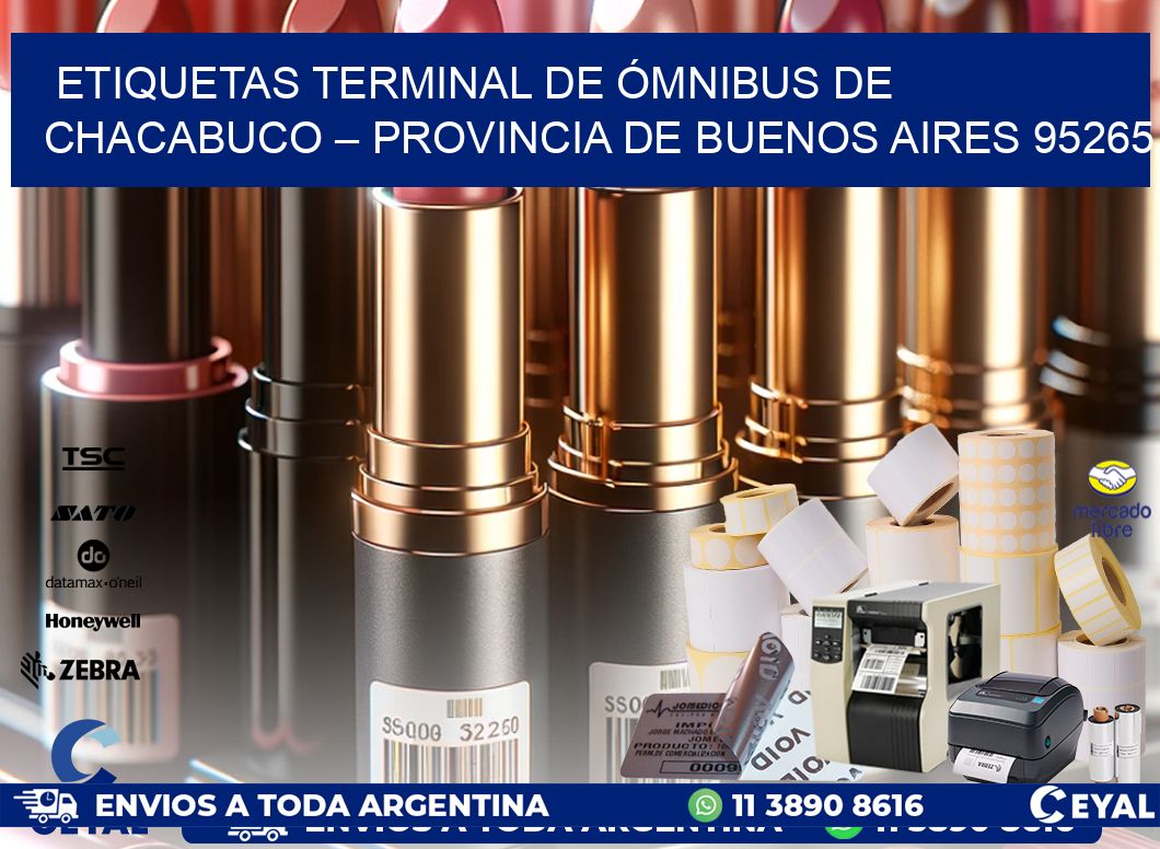 ETIQUETAS TERMINAL DE ÓMNIBUS DE CHACABUCO – PROVINCIA DE BUENOS AIRES 95265