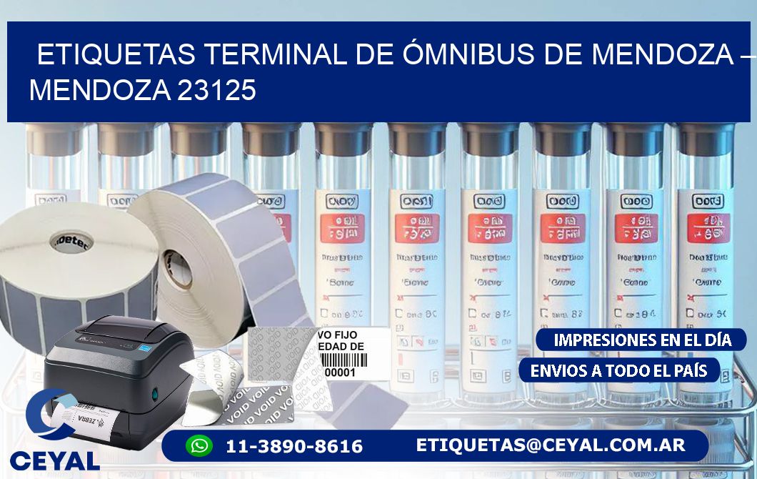 ETIQUETAS TERMINAL DE ÓMNIBUS DE MENDOZA – MENDOZA 23125