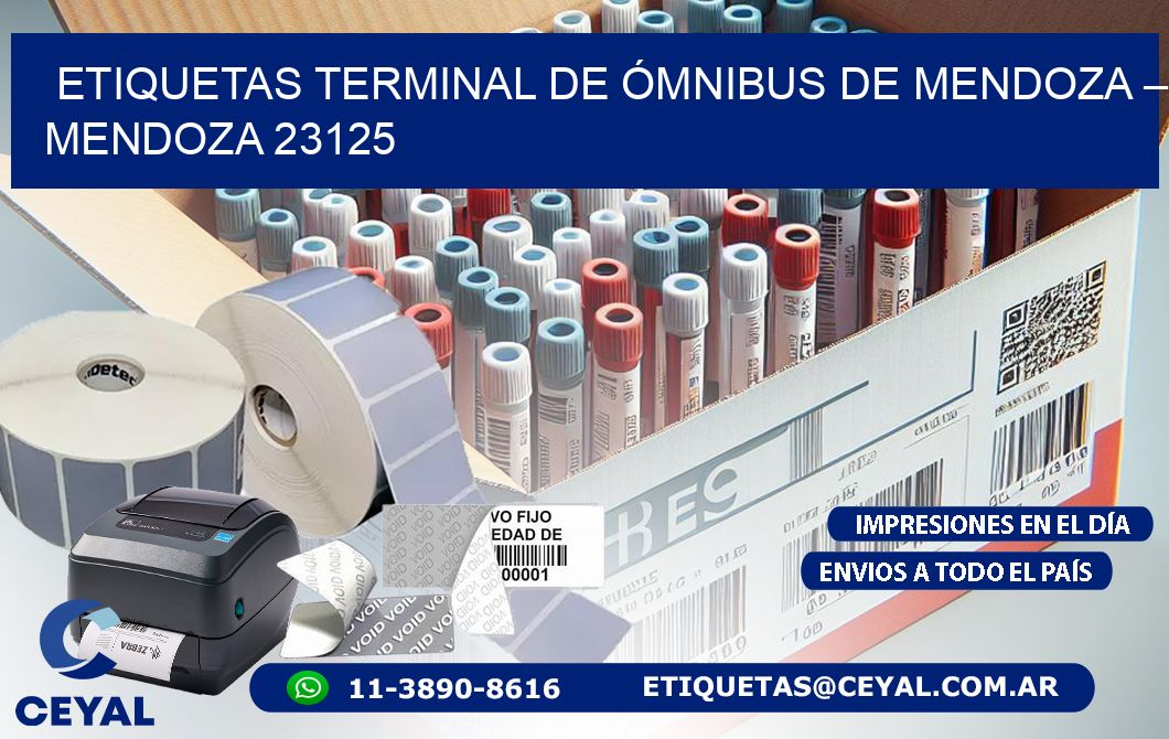 ETIQUETAS TERMINAL DE ÓMNIBUS DE MENDOZA – MENDOZA 23125
