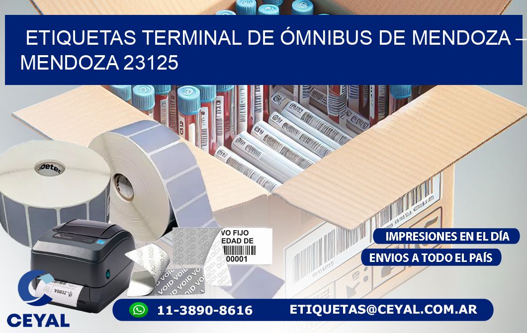 ETIQUETAS TERMINAL DE ÓMNIBUS DE MENDOZA – MENDOZA 23125