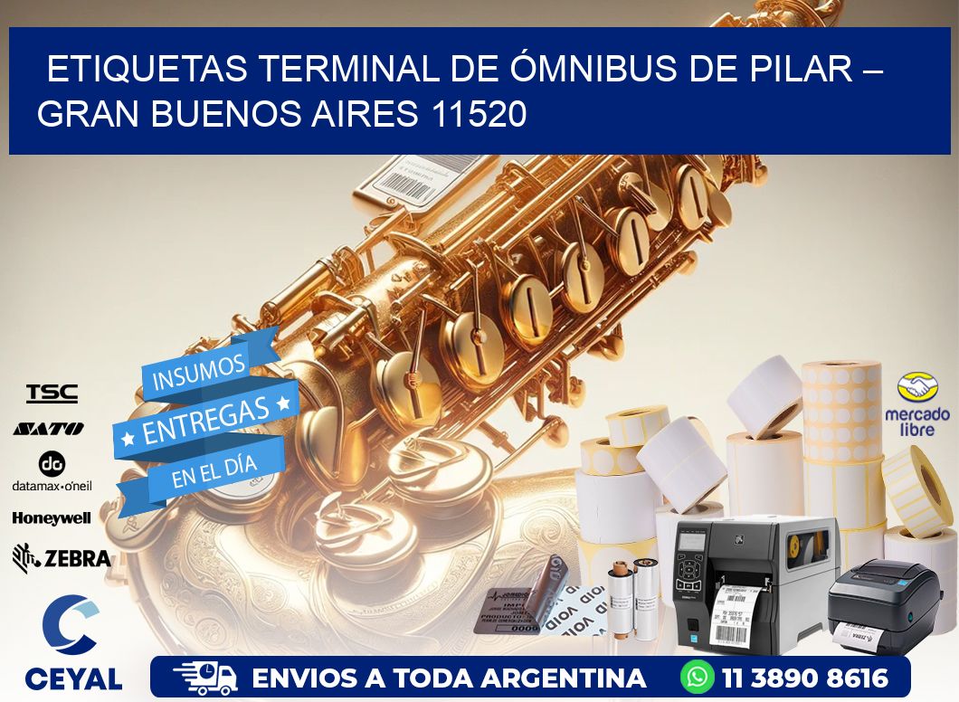 ETIQUETAS TERMINAL DE ÓMNIBUS DE PILAR – GRAN BUENOS AIRES 11520